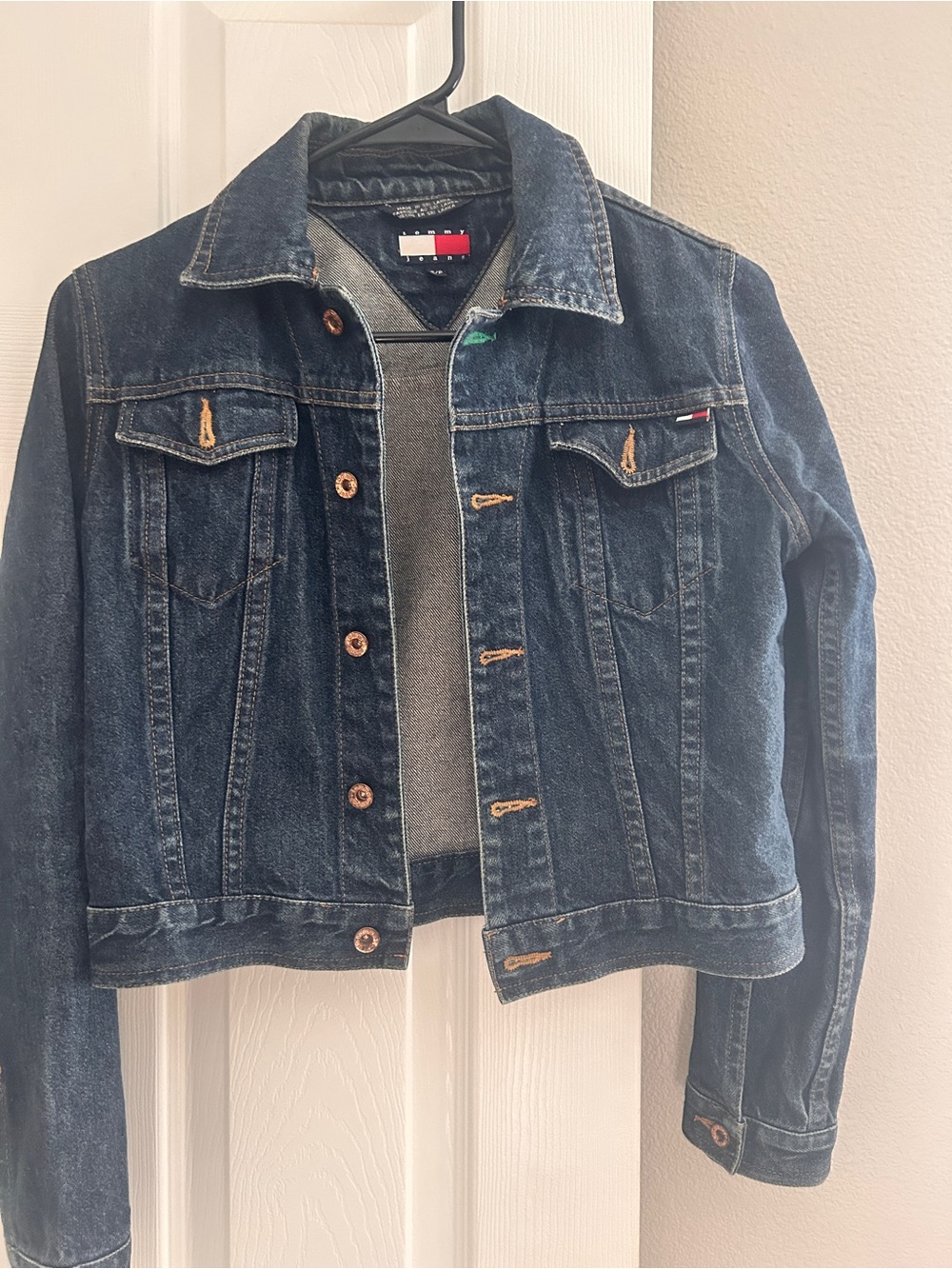 Tommy Hilfiger Dark Blue Denim Trucker Jacket - Women's